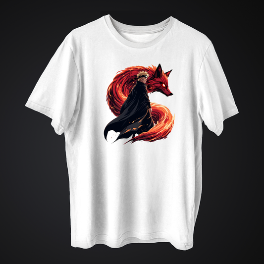 T-Shirt Naruto con il suo Kurama