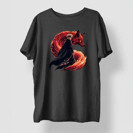 T-Shirt Naruto con il suo Kurama